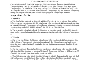 Hướng dẫn 04-HD/UBKTTW 2012 giám sát thực hiện Nghị quyết Một số vấn đề cấp bách xây dựng Đảng hiện nay