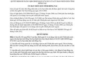 Quyết định 20/2012/QĐ-UBND quản lý sử dụng viện trợ phi Chính phủ nước ngoài