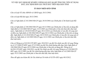 Quyết định 03/2012/QĐ-UBND hệ số điều chỉnh giá đất (k) để tính thu tiền