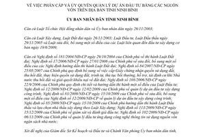 Quyết định 04/2012/QĐ-UBND phân cấp ủy quyền quản lý dự án đầu tư bằng nguồn vốn