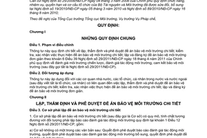 Thông tư 01/2012/TT-BTNMT lập thẩm định phê duyệt và kiểm tra xác nhận