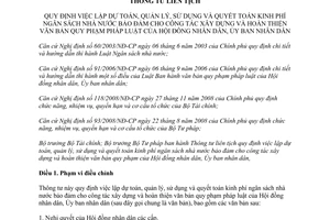 Thông tư liên tịch 47/2012/TTLT-BTC-BTP  quyết toán kinh phí ngân sách nhà nước