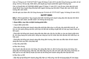 Quyết định 570/QĐ-UBND Quy hoạch phát triển hệ thống kinh doanh xăng dầu