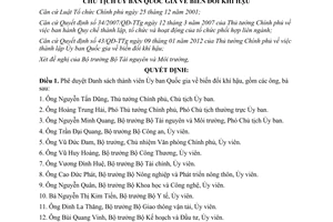 Quyết định 26/QĐ-UBQGBĐKHỦy ban Quốc gia biến đổi khí hậu