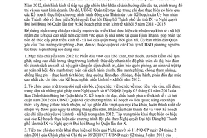 Chỉ thị 03/2011/CT-UBND triển khai giải pháp thực hiện mục tiêu nhiệm vụ 2012