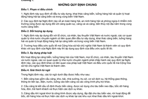 Nghị định 21/2012/NĐ-CP quản lý cảng biển và luồng hàng hải