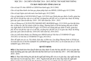 Quyết định 09/2012/QĐ-UBND thu học phí cơ sở giáo dục hệ thống giáo dục quốc dân