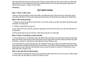 Thông tư 08/2012/TT-BGTVT Hiệp định vận tải thủy giữa Việt Nam - Campuchia