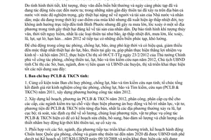 Chỉ thị 05/CT-UBND phòng chống lụt bão giảm nhẹ thiên tai tìm kiếm cứu nạn 2012