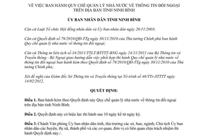 Quyết định 05/2012/QĐ-UBND Quy chế quản lý nhà nước thông tin đối ngoại