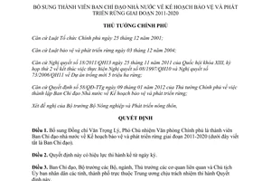 Quyết định 352/QĐ-TTg bổ sung thành viên Ban Chỉ đạo nhà nước