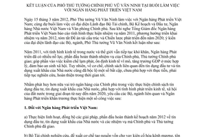 Thông báo 118/TB-VPCP kết luận Phó Thủ tướng Chính phủ Vũ Văn Ninh