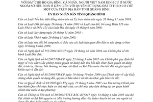 Quyết định 05/2012/QĐ-UBND trình tự thủ tục giao đất làm nhà ở