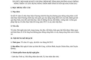 Kế hoạch 16/KH-UBND 2012 bê tông hoá đường giao thông xây dựng nông thôn mới Tuyên Quang