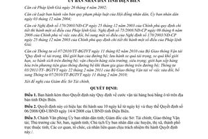 Quyết định 06/2012/QĐ-UBND cước vận tải hàng hoá bằng ô tô