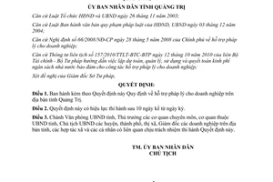 Quyết định 02/2012/QĐ-UBND Quy định hỗ trợ pháp lý cho doanh nghiệp