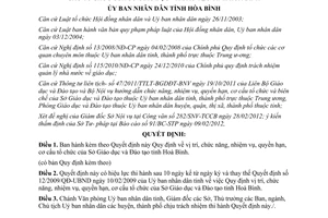 Quyết định 04/2012/QĐ-UBND vị trí chức năng nhiệm vụ quyền hạn cơ cấu Sở GD&ĐT