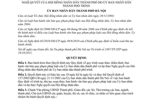 Quyết định 04/2012/QĐ-UBND soạn thảo thẩm định ban hành văn bản quy phạm pháp Hà Nội