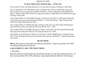 Quyết định 358/QĐ-UBND năm 2012 phê duyệt quy hoạch phát triển nhân lực