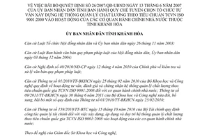 Quyết định 08/2012/QĐ-UBND bãi bỏ Quyết định 26/2007/QĐ-UBND