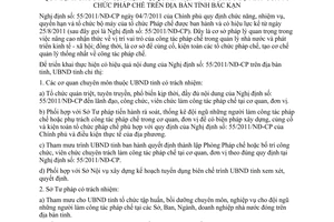 Chỉ thị 04/2012/CT-UBND bộ máy của tổ chức pháp chế Bắc Kạn