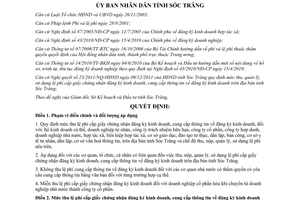 Quyết định 11/2012/QĐ-UBND lệ phí cấp giấy chứng nhận đăng ký kinh doanh