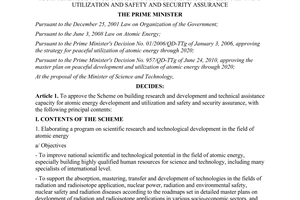 Decision No. 265/QD-TTg approving the scheme on building research and developmen