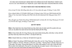 Quyết định 1629/QĐ-UBND năm 2012 hỗ trợ phát triển sản xuất sản phẩm lưu niệm