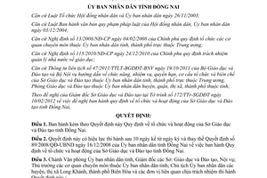 Quyết định 16/2012/QĐ-UBND quy định tổ chức hoạt động Sở Giáo dục Đào tạo