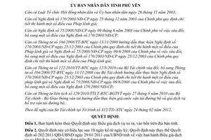 Quyết định 05/2012/QĐ-UBND biểu giá dịch vụ xe ra, vào bến