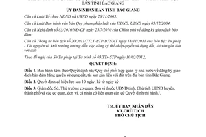 Quyết định 52/2012/QĐ-UBND giao dịch bảo đảm bằng quyền sử dụng đất Bắc Giang