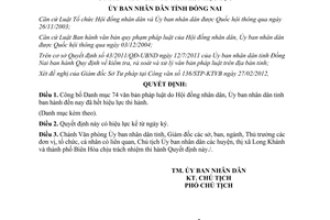 Quyết định 665/QĐ-UBND năm 2012 danh mục văn bản pháp luật hết hiệu lực Đồng Nai