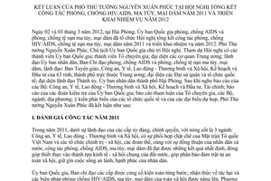 Thông báo 84/TB-VPCP kết luận Phó Thủ tướng Nguyễn Xuân Phúc