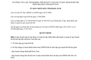 Quyết định 10/2012/QĐ-UBND lập thẩm định phê duyệt quản lý quy hoạch đô thị
