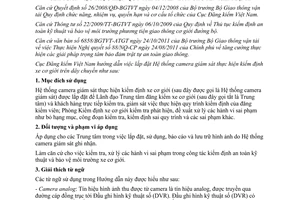 Hướng dẫn 389/ĐKVN-VAR lắp đặt Hệ thống camera giám sát