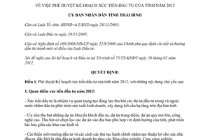 Quyết định 535/QĐ-UBND phê duyệt Kế hoạch xúc tiến đầu tư