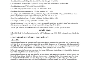 Quyết định 231/QĐ-UBND phê duyệt Quy hoạch phát triển nhân lực