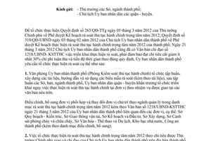 Công văn 1841/UBND-KSTTHC tổ chức rà soát thủ tục hành chính trọng tâm năm 2012