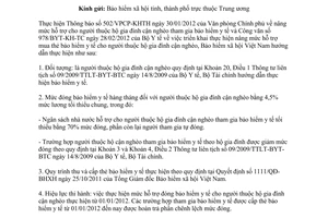 Công văn 1584/BHXH-BT thực hiện nâng mức hỗ trợ mua thẻ bảo hiểm y tế