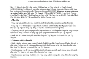 Công văn 2499/BGDĐT-KHCNMT đề xuất nhiệm vụ khoa học và công nghệ