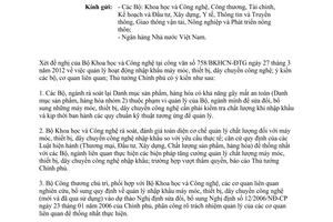 Công văn 571/TTg-KTTH quản lý nhập khẩu máy móc, thiết bị, dây chuyền công nghệ