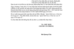 Công văn số 469/UBND-NN&TNMT đính chính Quyết định 04/2012/QĐ-UBND