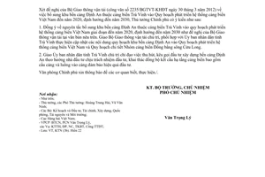 Công văn 2525/VPCP-KTN bổ sung khu bến cảng Định An thuộc cảng biển Trà Vinh