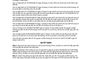 Quyết định 26/2012/QĐ-UBND bồi thường hỗ trợ tái định cư và thu hồi