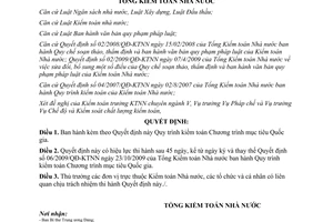 Quyết định 02/2012/QĐ-KTNN Quy trình kiểm toán Chương trình mục tiêu Quốc gia