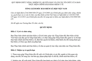 Quyết định 333/QĐ-BHXH năm 2012 Quy định chức năng, nhiệm vụ, quyền hạn và cơ cấ