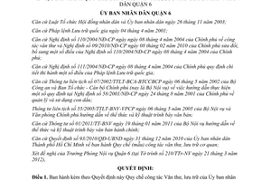 Quyết định 01/2012/QĐ-UBND-NV Quy chế công tác Văn thư, lưu trữ