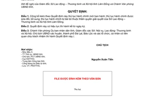 Quyết định 788/QĐ-UBND 2012 sửa đổi thủ tục hành chính Sở Lao động Lâm Đồng