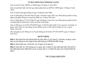 Quyết định 90/2012/QĐ-UBND Quy định quản lý vận hành sử dụng