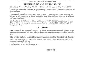 Quyết định 650/QĐ-UBND năm 2012 công bố bộ thủ tục hành chính mới sửa đổi